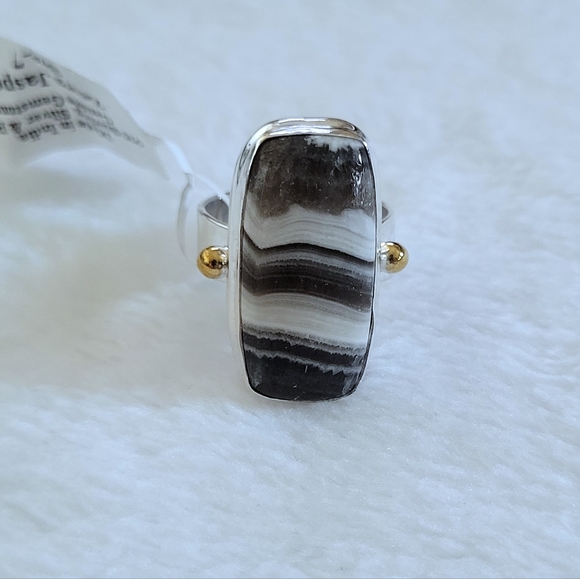 ✨️HP✨️ Shivam Zebra🦓 Jasper Statement Ring💍 - NWT - Picture 14 of 16